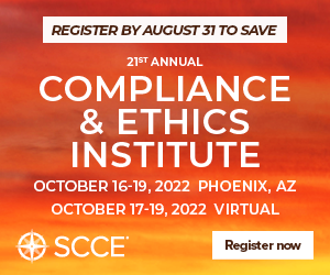 21st Annual Compliance and Ethics Institute graphic